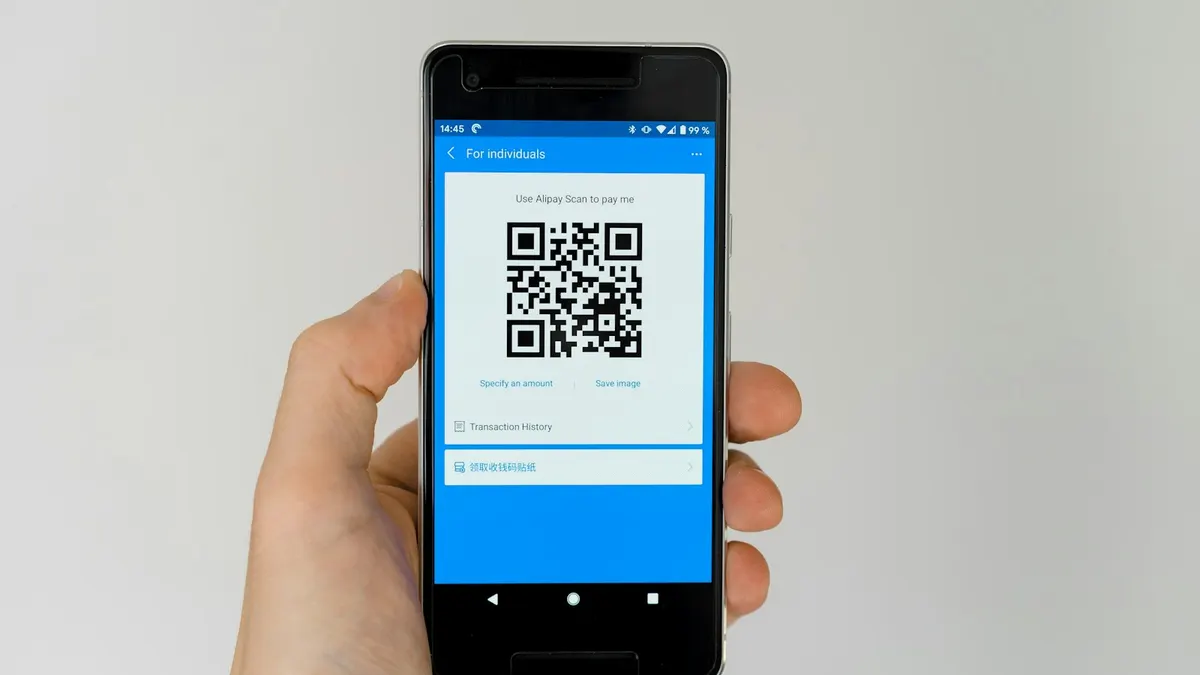Código QR usado en un negocio para acceder al catálogo digital