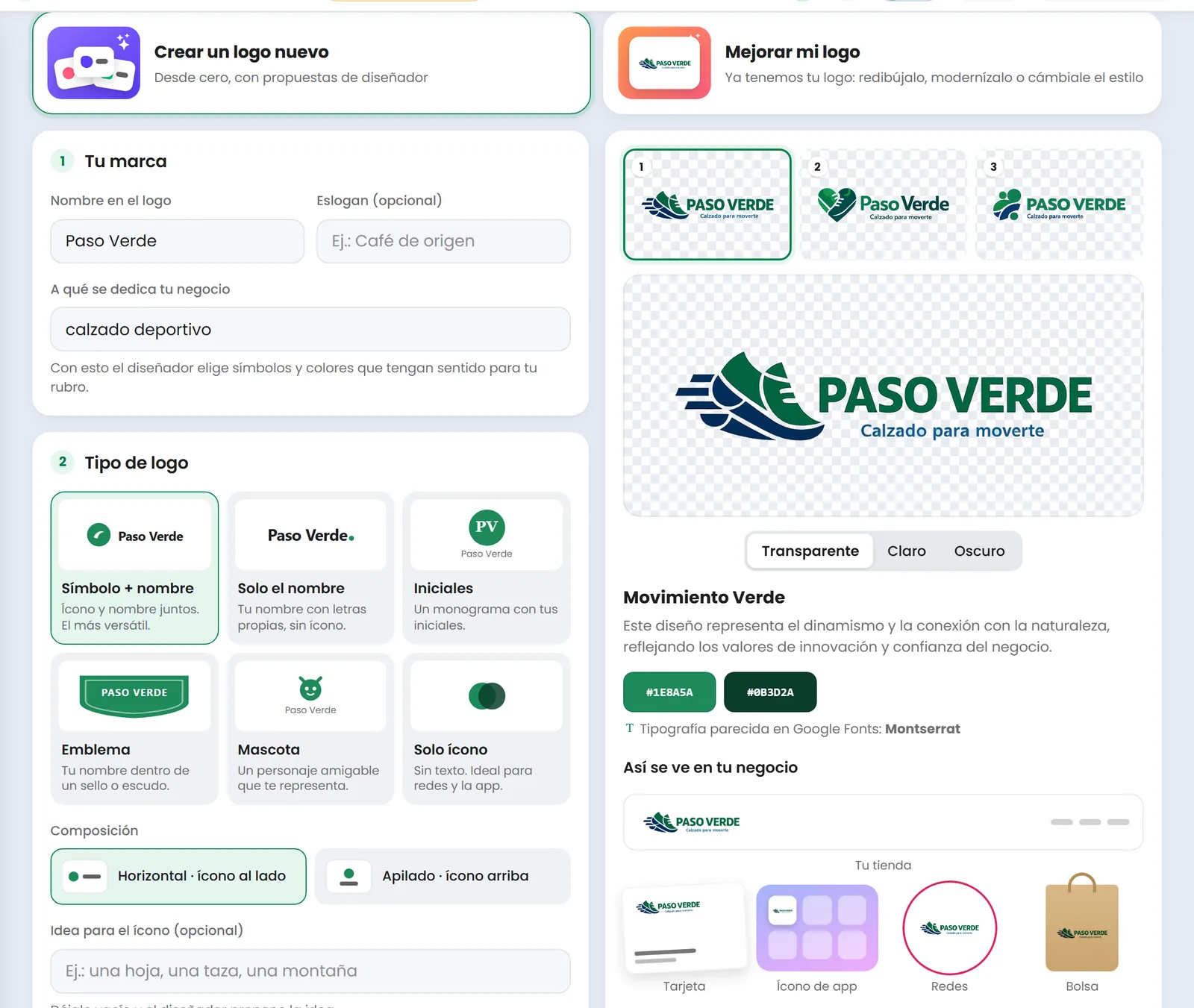 Estudio IA de Treggio: tres propuestas de logo y cómo se ven en el negocio
