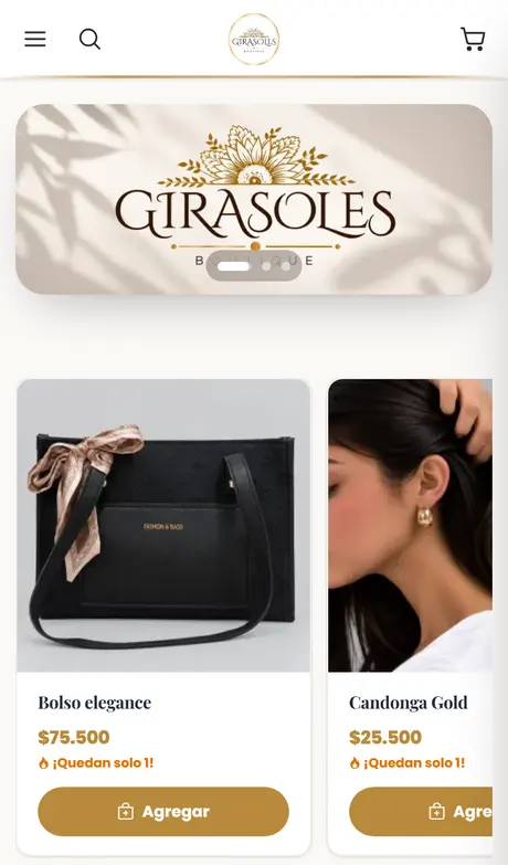 Girasoles Boutique, tienda de moda creada con Treggio