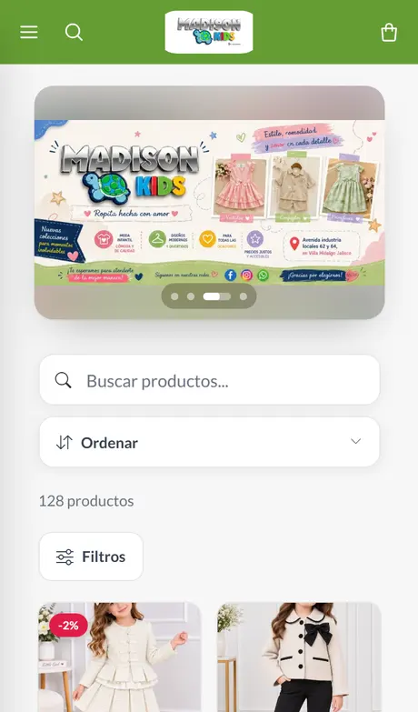 Madison Kids, tienda de ropa infantil creada con Treggio