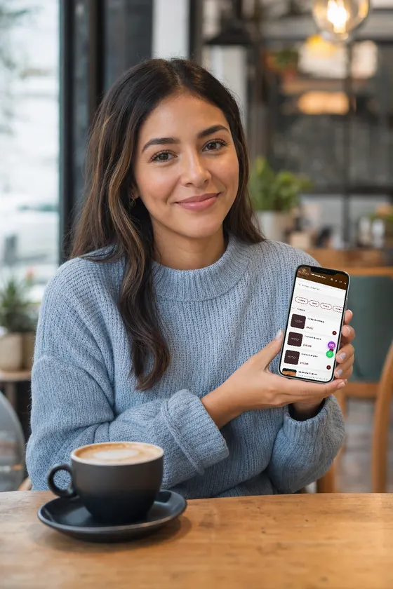 Menú digital con QR para heladería